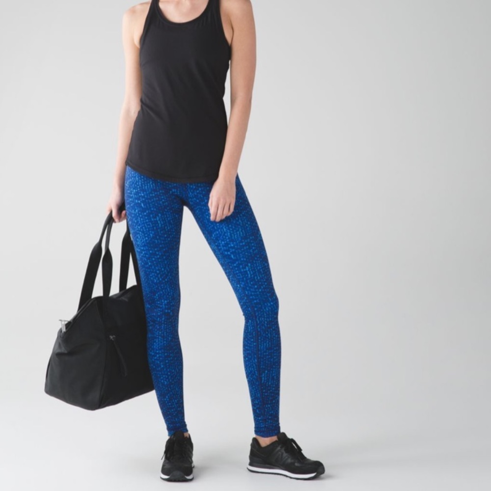 Lululemon Wunder Under Pant III in Samba Snake Kayak Blue Hero Blue